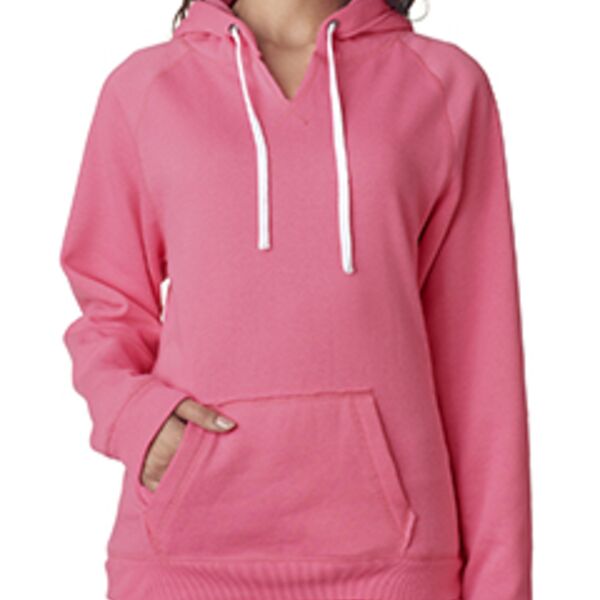 Ladies' Sydney Brushed V-Neck Hooded Sweatshirt Thumbnail
