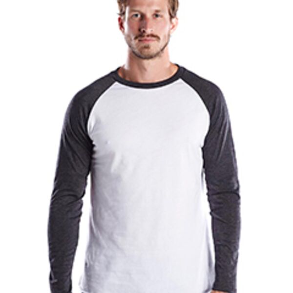 Men's USA Made Long-Sleeve Baseball Raglan T-Shirt Thumbnail