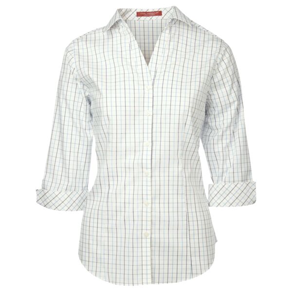 COAL HARBOUR® TATTERSALL CHECK WOVEN LADIES' SHIRT Thumbnail